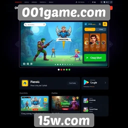 Análise da interface do usuário no 001game com